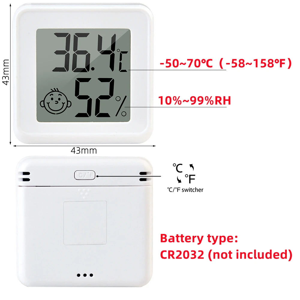 Mini Digital Thermometer and Hygrometer with Probe