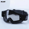 Black retro motorcycle sunglasses with night vision lenses displayed on a white background.