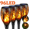 Solar-Powered Flickering Flame Torch Lights