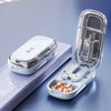 Portable Pill Cutter and Storage Box with Dustproof Lid