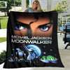 Michael Jackson Retro Print Coral Fleece Decke