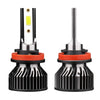 A pair of LED headlight bulbs for a Chevy Silverado 1500/2500 truck, showing the bulb and its base.
