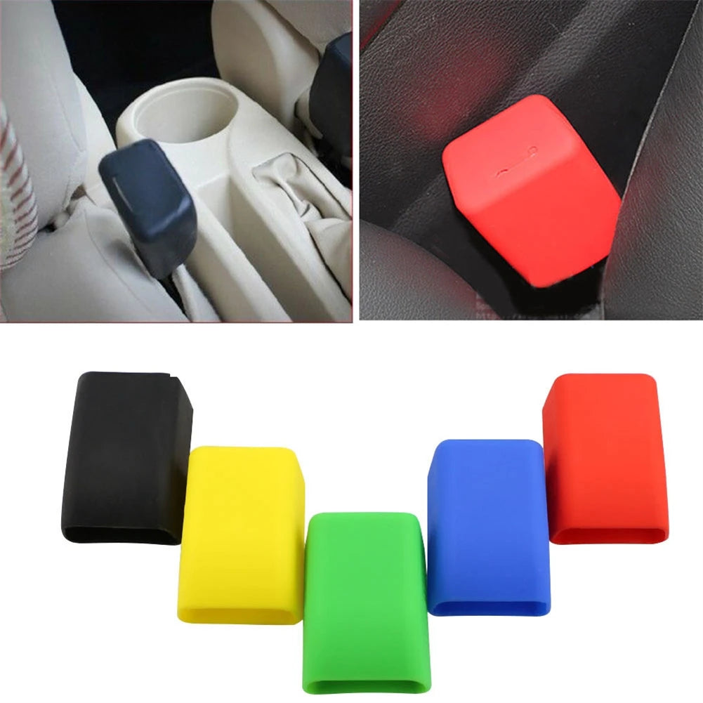 Silicone Seat Belt Buckle Cover – Anti-Scratch Car Interior Protector