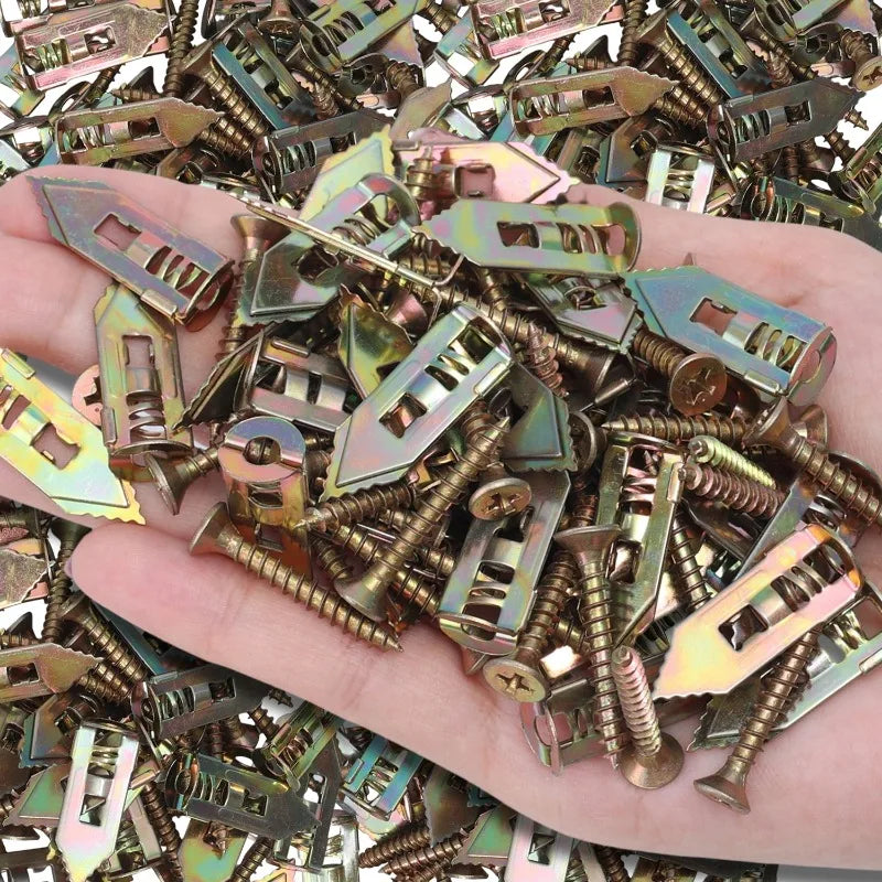 Self-Drilling Drywall Anchors with Expansion Screws for Picture Frames and Home DIY