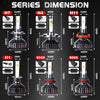 Ultra-Bright 500W LED Headlight Bulbs with Canbus Error-Free Technology
