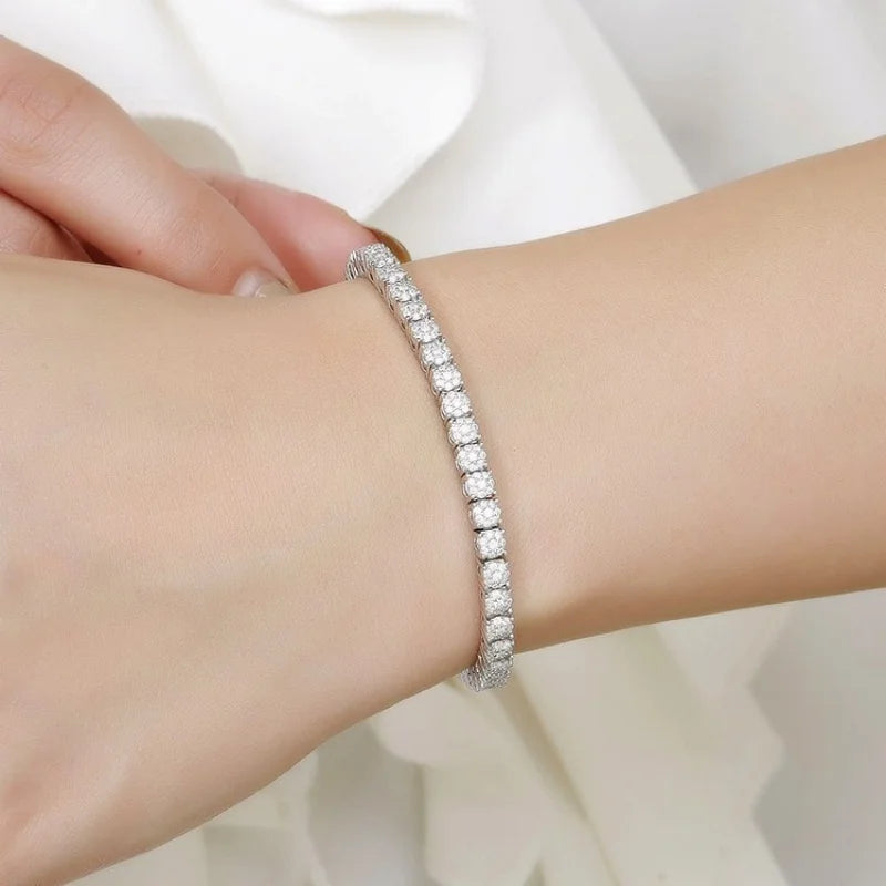 4mm Cubic Zirconia Tennis Bracelet