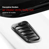 Carbon Fiber Style Car Hood Scoop Vent Covers (Pair)