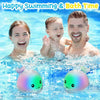 Whale Water Sprinkler Bath Toy with Glowing LED Lights