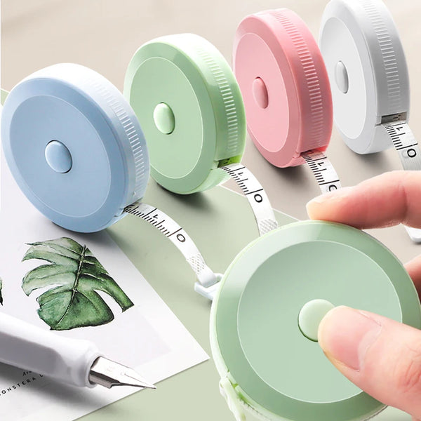Retractable Soft Tape Measure – Dual-Sided, 2M, for Sewing & Body Measurements