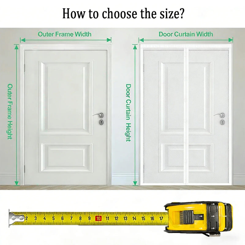 Self-Sealing Magnetic Screen Door
