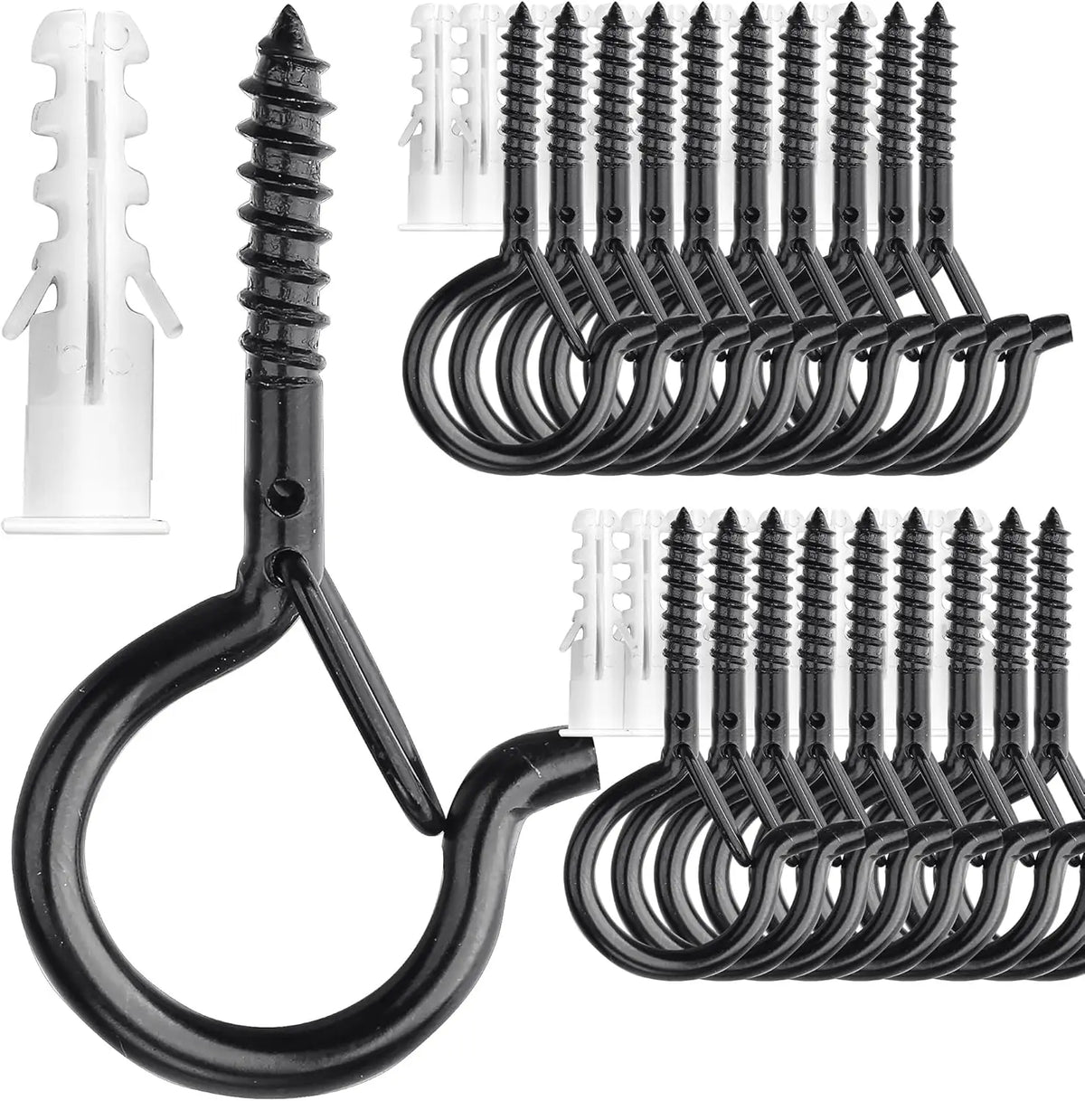 Heavy-Duty Ceiling Hooks for Hanging Plants, Lights & More (20-Pack)