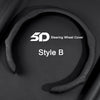Schwarze Lenkradabdeckung im Style B Design für ein Auto