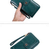 Vintage RFID-Blocking Large Capacity Wallet with Wrist Strap