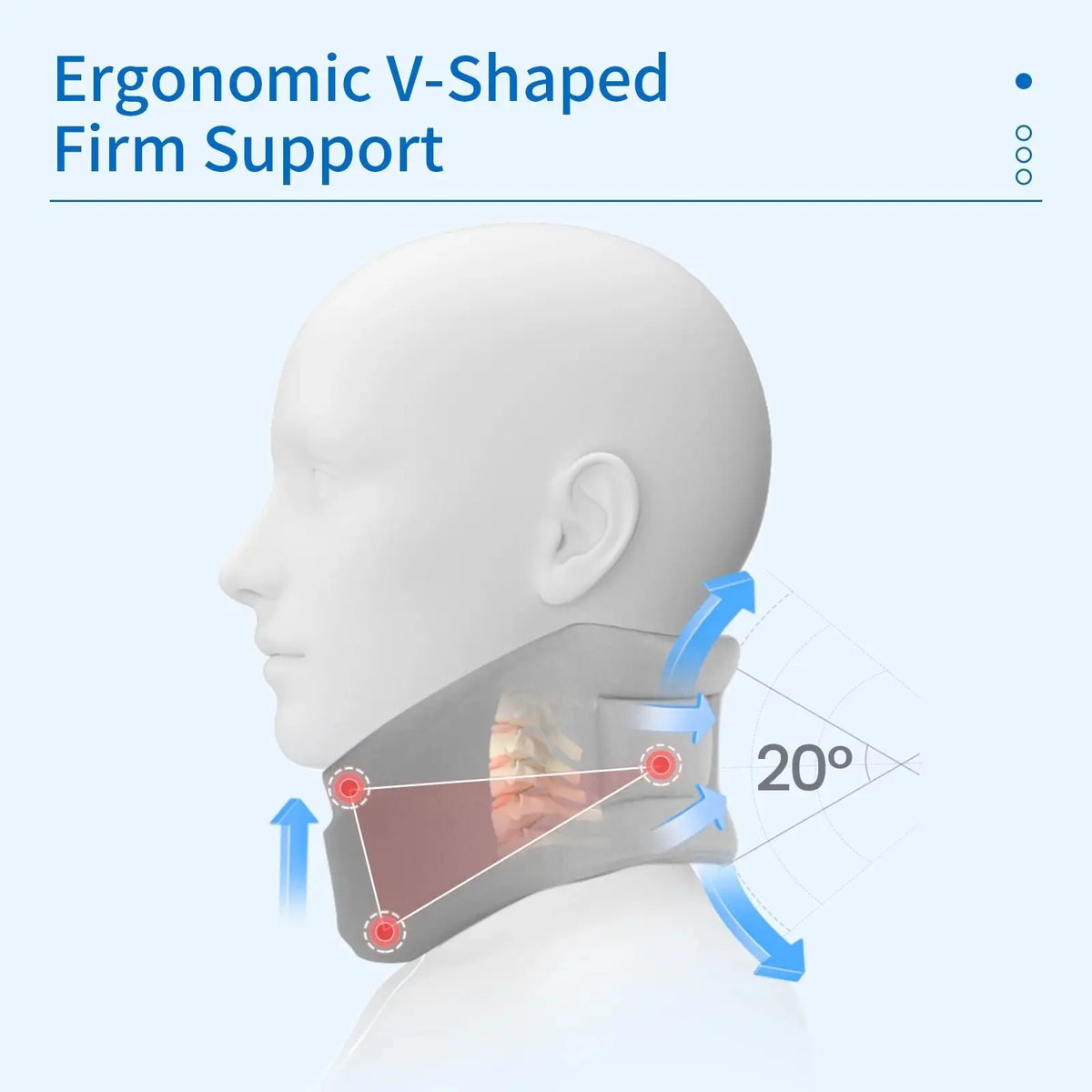 Adjustable Cervical Neck Support Brace for Sleep and Relaxation