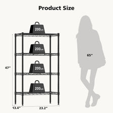 3-5 Tier Heavy-Duty Metal Storage Shelving Unit