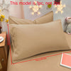 Matte Solid Color Pillowcase with Envelope Closure