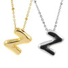 Personalized Initial Letter Pendant Necklace