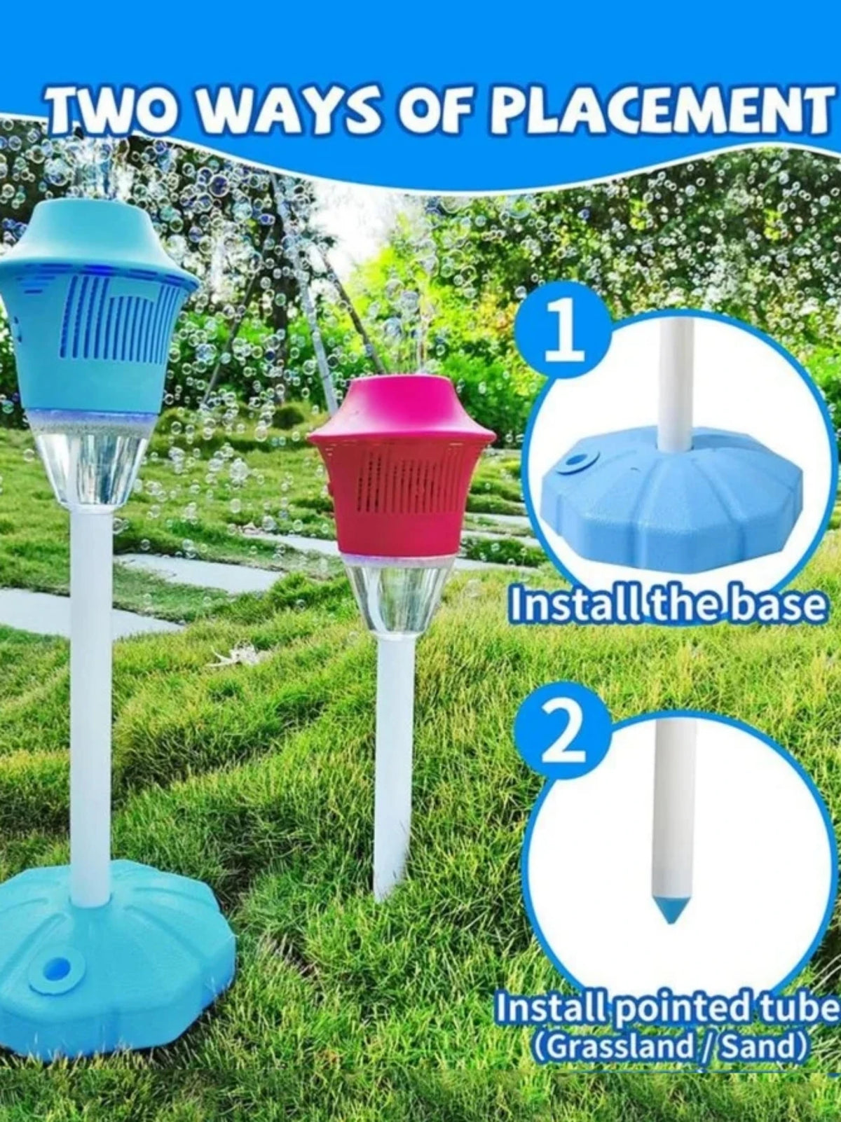 LED Bubble Machine for Parties — Cordless, Automatic