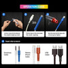 Operation guide showing steps to repair wires using heat shrink tubing and other products.