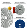 4-Inch Diamond Polishing Pads with Backer Pad (50-3000 Grit)