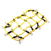 Yellow elastic roof rack luggage net for RC crawlers