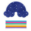 Double-Sided Silicone Fidget Board with 12 Strings