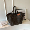 Vintage Leopard Print Canvas Tote Bag