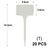 Yellow T-Type Garden Plant Labels with Stakes
