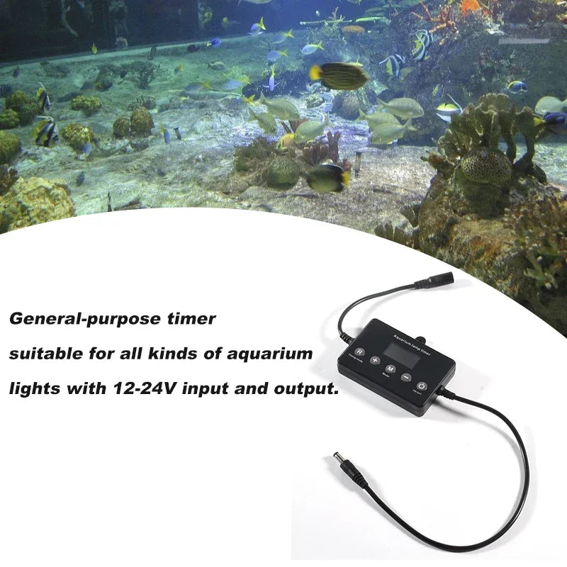 Aquarium LED Light Timer with Dimmer