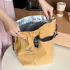 Isolierte Canvas-Tote mit Kordelzug