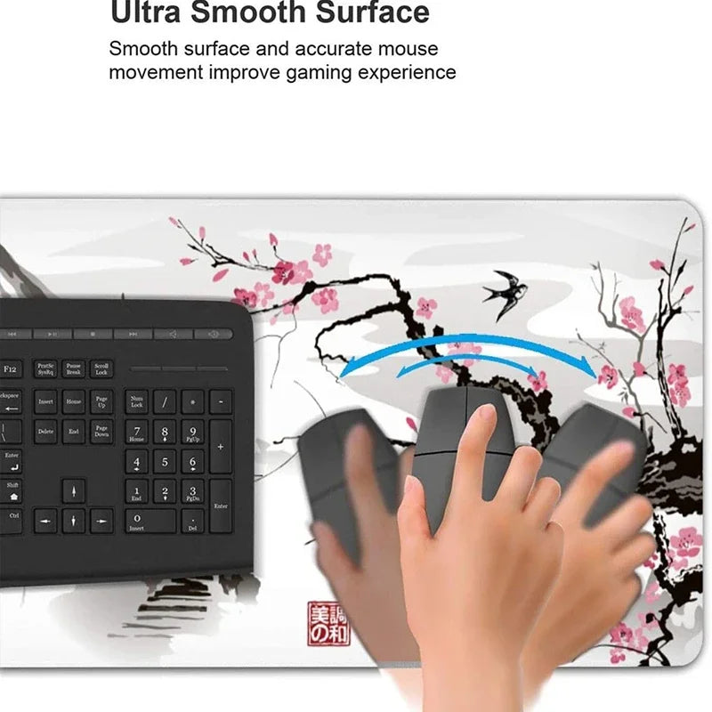 Large Non-Slip Mouse Pad with Night Moonlight Design