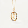 925 Sterling Silver Initial Letter Pendant Necklace