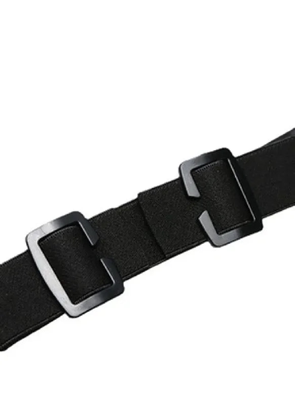Black full face anti-fog splash shield with an adjustable strap