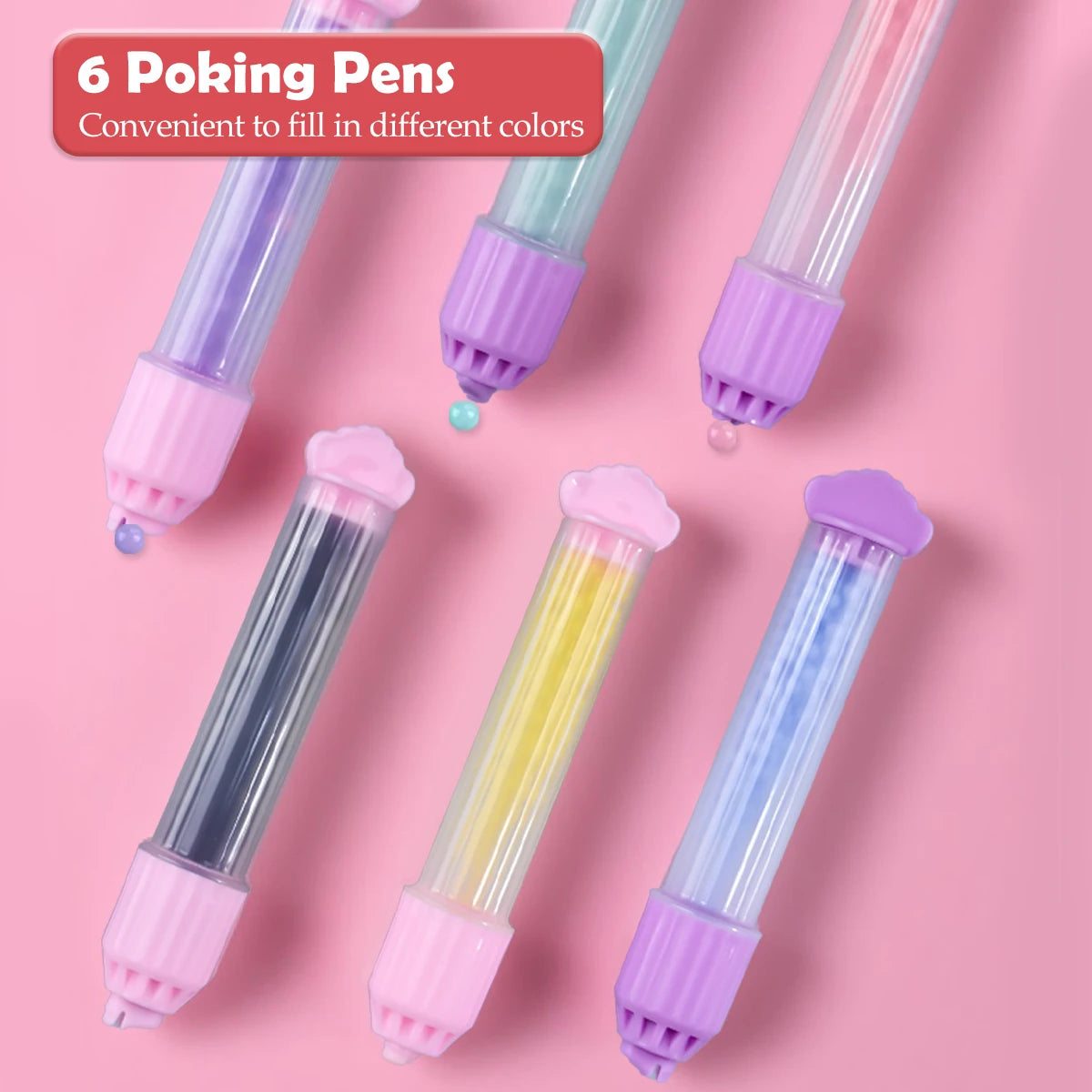 DIY Beaded Pen Craft Kit for Kids – Princess & Rainbow Designs