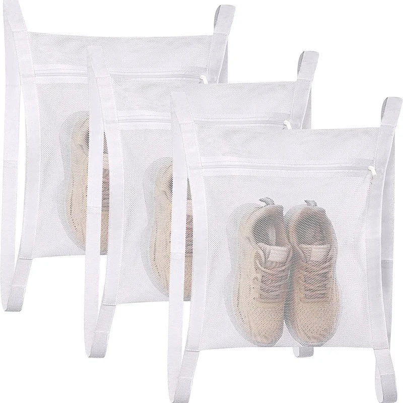 Reusable Mesh Shoe Wash Bag for Machine Washing & Drying