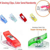 A set of four sewing clips in various colors, including red, green, and yellow, designed for random sending.