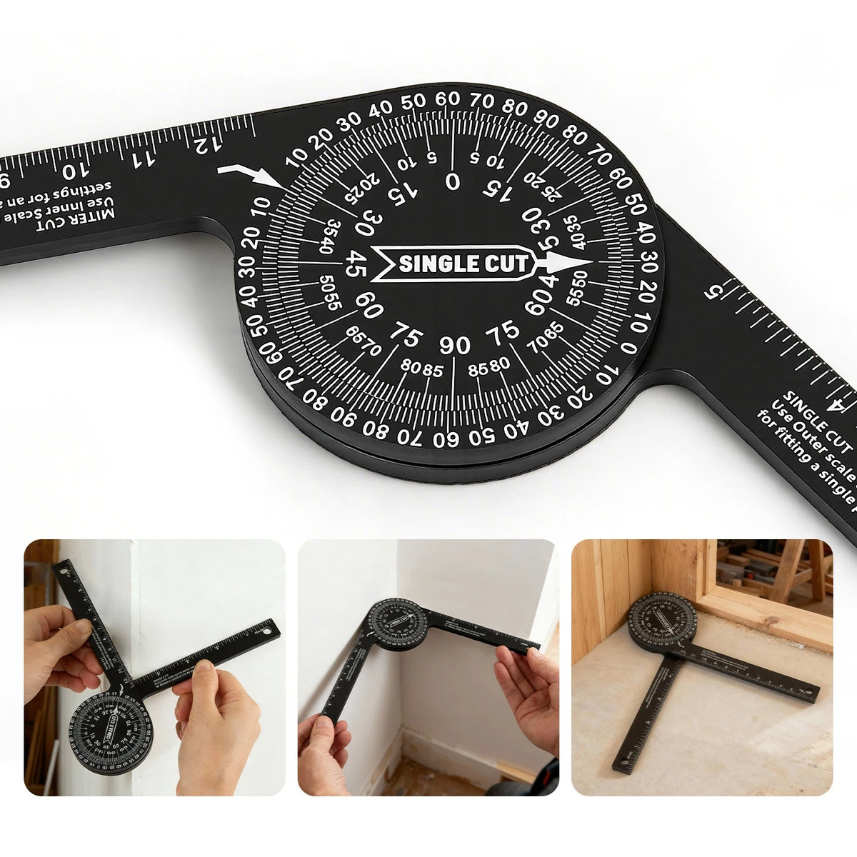 Aluminum Miter Saw Protractor for Precision Angle Measurement