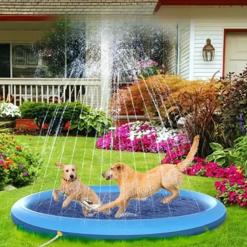 Large Inflatable Dog Pool & Splash Pad