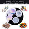 A set of silicone jewelry boxes and resin molds for storing earrings, buttons, pearls, and candy.