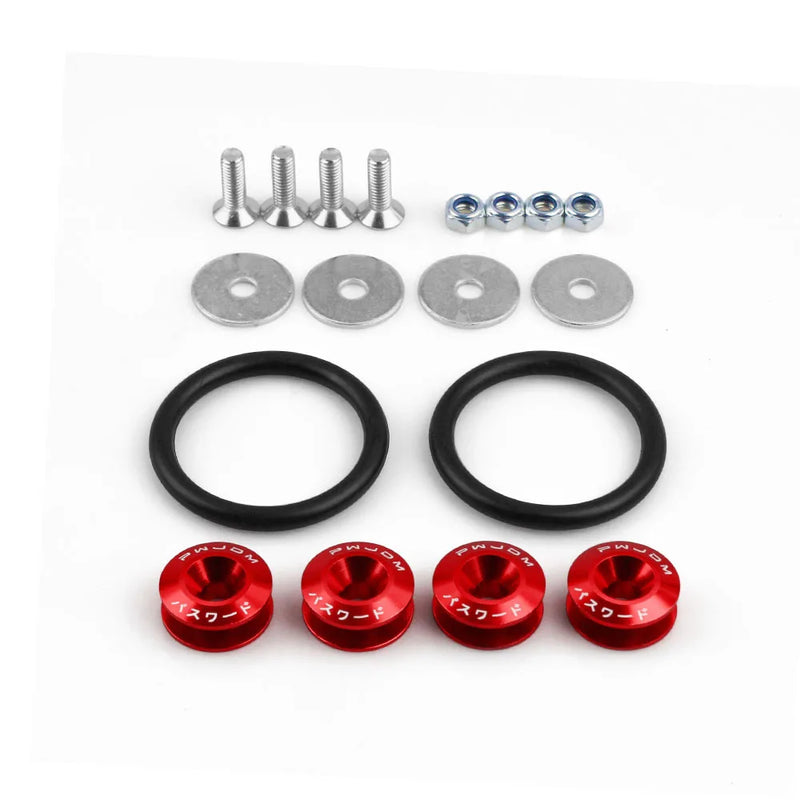 Aluminum Quick Release Fastener Kit for Car Bumpers & Hatch Lids