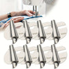 A set of universal rolled hemmer presser feet in various sizes from 3mm to 10mm for sewing machines.