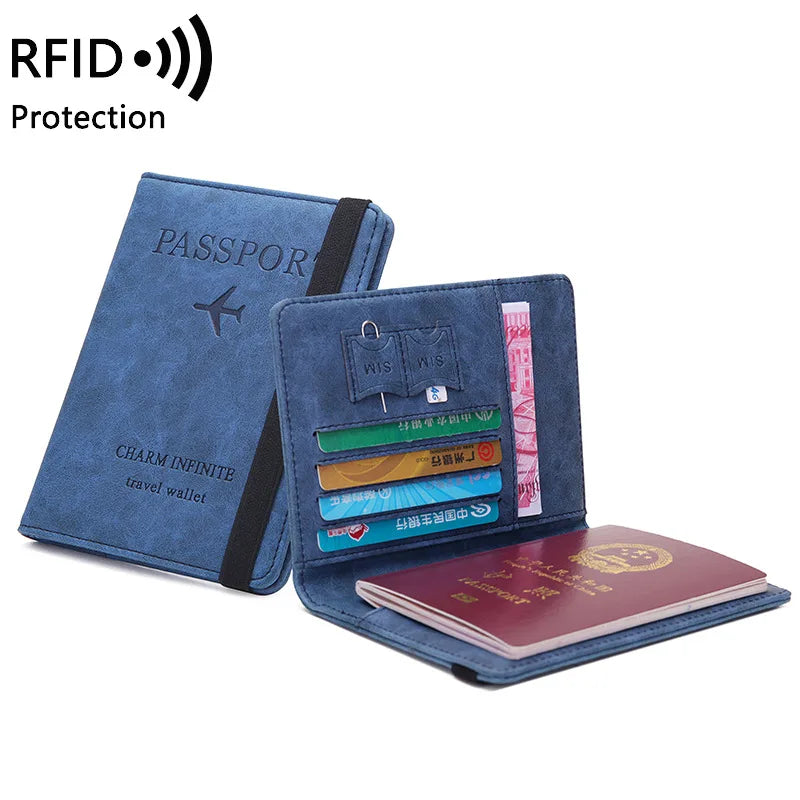RFID-Blocking Passport Holder with Card Slots