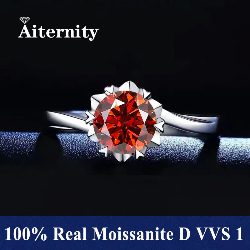 Adjustable Moissanite Ring with Tension Setting
