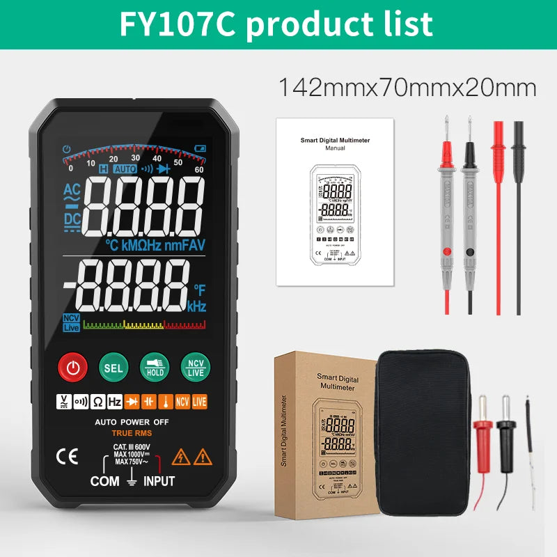6000-Count Auto-Ranging Digital Multimeter with True RMS