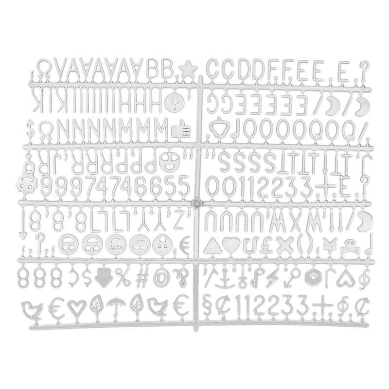 Tableau de lettres en feutre avec cadre en bois