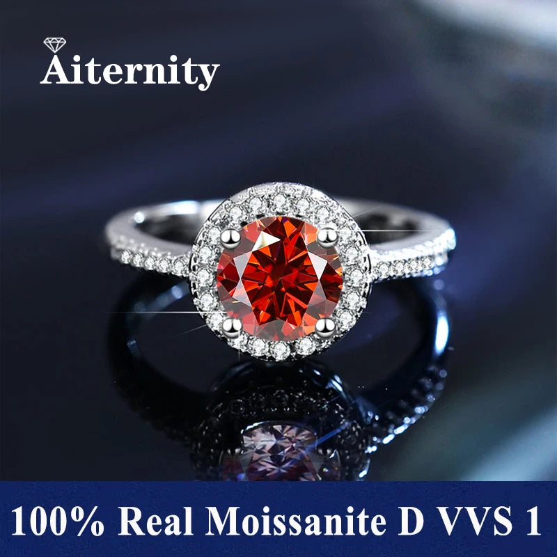 Adjustable Moissanite Ring with Tension Setting