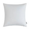 A square white linen-textured cushion cover or pillow.