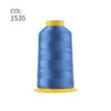 High-Tenacity Polyester Embroidery Thread (120D/2, 40wt) for Home & Industrial Machines