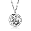 Collier Constellation du Zodiaque en Acier Inoxydable