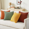Striped Corduroy Throw Pillow Covers - Farmhouse Boho Decor